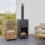 Black Outdoor Pizza Oven And Patio Heater, thumbnail 3 of 6