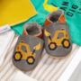 Dotty Fish Yellow Digger Soft Leather Baby Shoes With Barefoot Soles, thumbnail 1 of 8