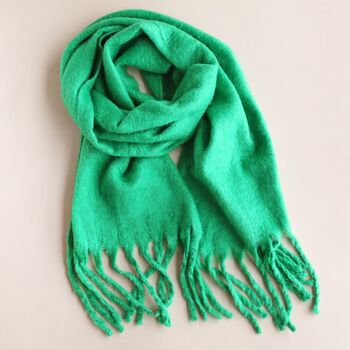 Emerald Green Winter Scarf, 2 of 5