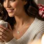 Sterling Silver Christmas Snowflake Charm Necklace, thumbnail 6 of 8