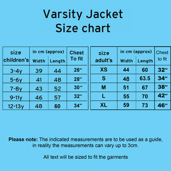 Personalised Child's Varsity Jacket, 10 of 12