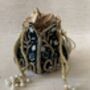 Emerald Green Velvet Potli/Wrist Bag, thumbnail 4 of 10