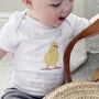 First Easter Chick Personalised Babygrow, thumbnail 1 of 2