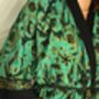 Peacock Green Batik Kimono Robe, thumbnail 3 of 7