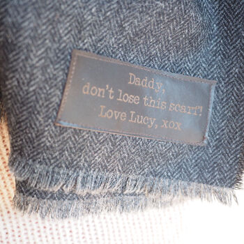 Your Message Personalised Lambswool Scarf, 5 of 12