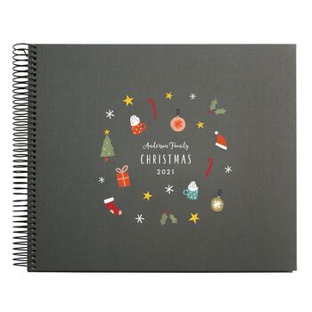 Personalised Christmas Spiral Bound Book, 3 of 9