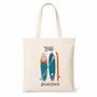 Funny Sup Beaches Paddle Boarding Tote Bag Shopper, thumbnail 6 of 6