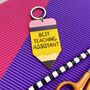 Best Teaching Assistant Gift Pencil Keyring, thumbnail 1 of 3