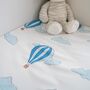 Blue Balloons Anti Roll Wedge Baby Changing Mat, thumbnail 1 of 2