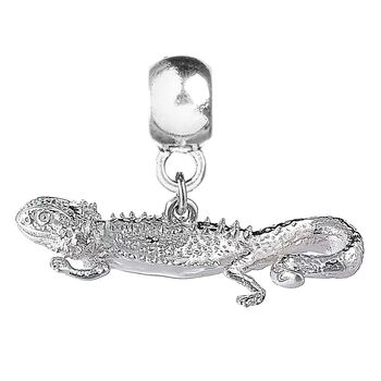 Bearded Dragon Sterling Silver Charm, 2 of 6