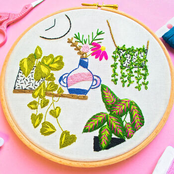 Botanical Corner Embroidery Kit, 3 of 4