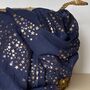 Rose Gold Galaxy Stars Scarf In Navy Blue, thumbnail 2 of 3