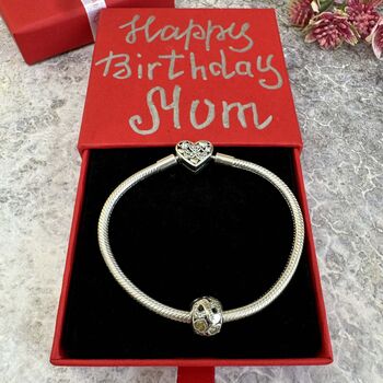 November Birthstone Charm Personalised Birthday Gift, 4 of 8