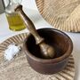 Antique Wooden Pestle And Mortar, thumbnail 1 of 5
