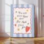 'You Will Never Know How Much I Love You' Quote Nursery Art Print, thumbnail 2 of 3