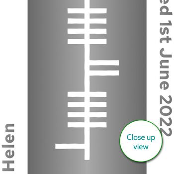 Personalised Irish Ogham Family Name Print Gift, 5 of 12