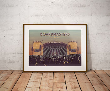 Boardmasters Festival Cornwall Travel Poster Art Print, 6 of 8