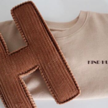 Corduroy Fabric Personalised Initial Letter, 7 of 12