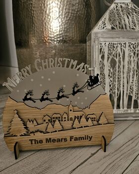 Personalised Wooden Christmas Sign, 3 of 3