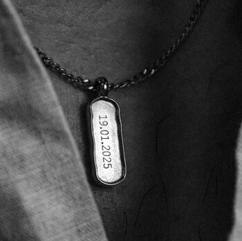 Personalised Tag Pendant Necklace, 3 of 7