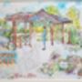 Personalised Wedding Venue Watercolour Painting, thumbnail 10 of 12