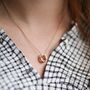 Russian Wedding Ring Pendant Necklace, 9ct Three Colour Gold, thumbnail 2 of 7
