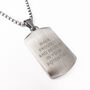 Personalised Men's Bronze Tiger Dog Tooth Necklace, thumbnail 3 of 3