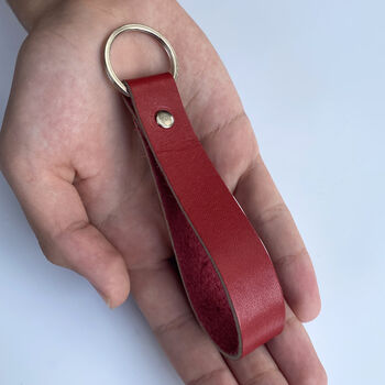 Personalised Leather Keyring, Drive Safe Fob, 4 of 7