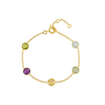 Chennai Gold Plated And Multi Gemstone Necklace, 4 of 8
