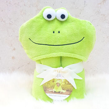 Personalised Bubbles The Frog Baby Towel, 3 of 8