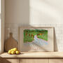 New Forest Ponies Art Print Hampshire Travel Poster, thumbnail 3 of 5