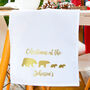 Personalised Christmas Polar Bear Family Table Runner, thumbnail 2 of 2