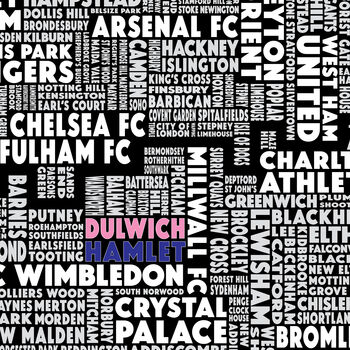 Personalised London Football Map, 2 of 4