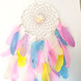 Baby Room Decor Pink Flower Dreamcatcher Wall Hanging, thumbnail 1 of 5