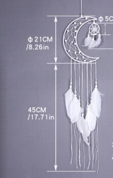 Moon Dream Catcher Gift For Girl's Room Deco For New Born Baby, 4 of 5
