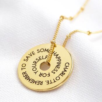 Personalised Message Of Affirmation Ring Necklace, 5 of 12