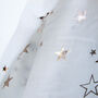 Rose Gold Metallic Printed Star Summer Scarves, thumbnail 12 of 12