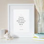 Use Your Own Words Personalised Quote Print, thumbnail 5 of 9