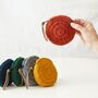 Fair Trade Crochet Wool Circular Spiral Coin Purse, thumbnail 1 of 9