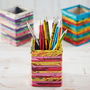 Recycled Newspaper Square Pencil Holder, thumbnail 5 of 11