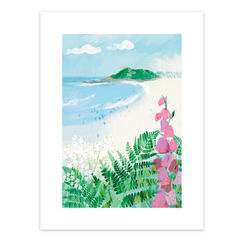 Porthmeor From The Coast Path Print By Gill Wild, 3 of 8