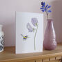 Sweet Pea And Bee Any Occasion Greetings Card, thumbnail 7 of 8