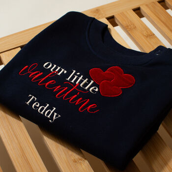 Personalised Our Little Valentine Kids Sweatshirt, 3 of 6