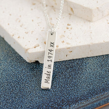 Personalised Recycled Silver Message Tag Necklace, 2 of 12