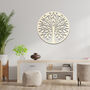 Round Abstract Tree Wooden Wall Art Modern Decor, thumbnail 9 of 10