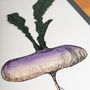 Purple Vegetable Wall Art, thumbnail 2 of 3