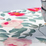 Luxury Linen Like Floral Tablecloth Rose Garden Natural, thumbnail 5 of 7