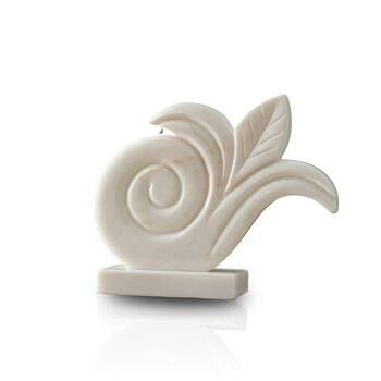 White Marble Laurel Leaf Sculpture, 4 of 4