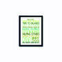 Personalised 'Favourite Things' Framed Print: Greens, thumbnail 2 of 6