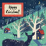 Winter Deer Nordic Christmas Card, thumbnail 2 of 2